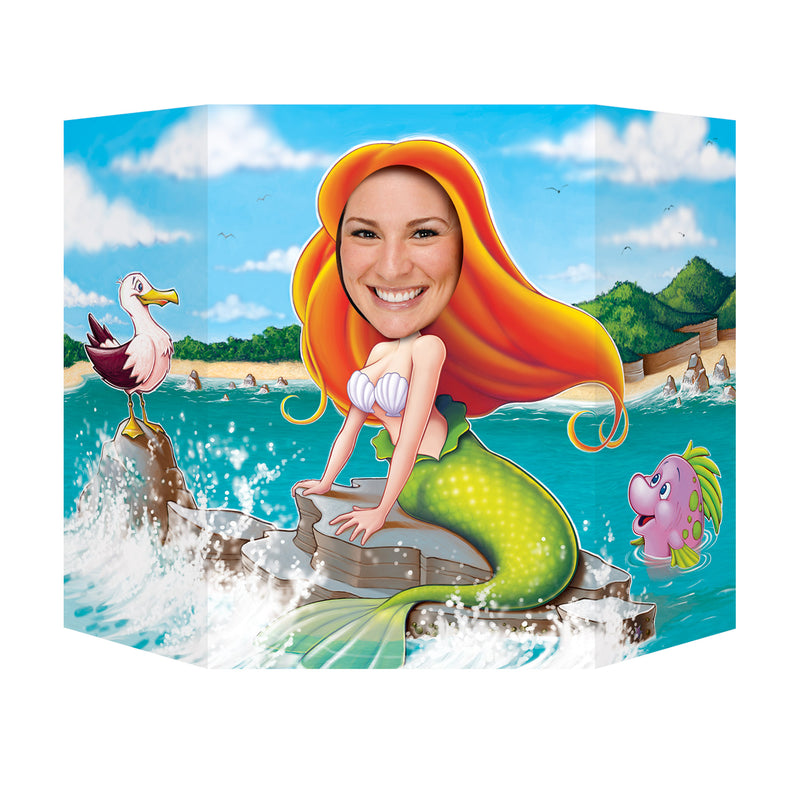 Mermaid Photo Prop – 3' 1" x 25" – (1/Pkg) by Beistle for Mermaid Photo Props