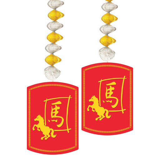 Year Of The Horse Danglers – 30" – (2/Pkg) by Beistle for Chinese New Year Danglers