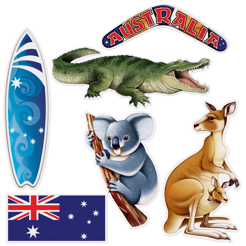 Australian Cutouts – 12¼"-19¾" – (6/Pkg)