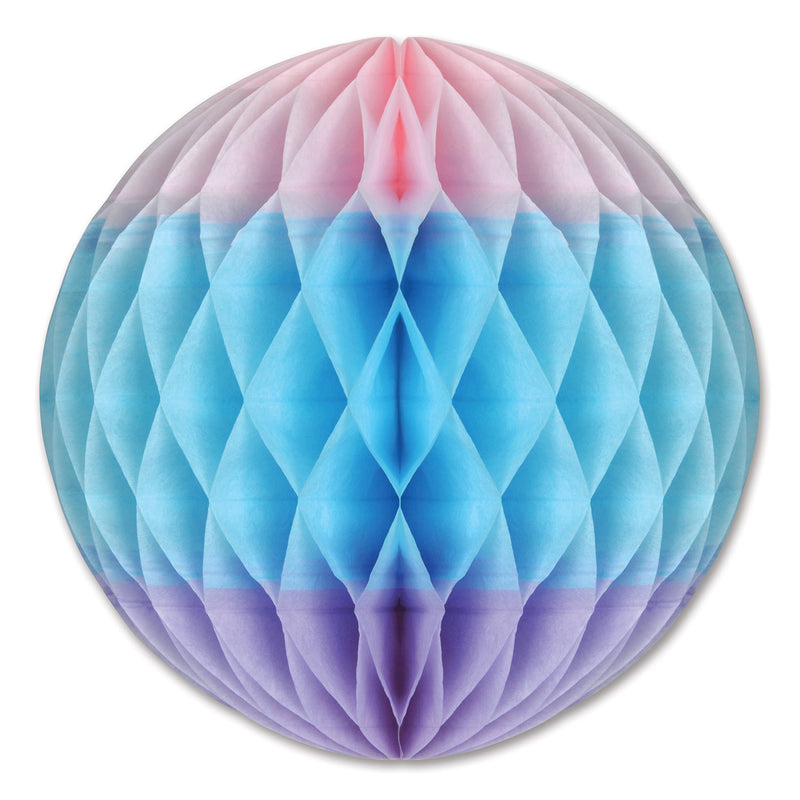 Tri-Color Tissue Ball – 12" – (1/Pkg) by Beistle for Baby Shower Tissue