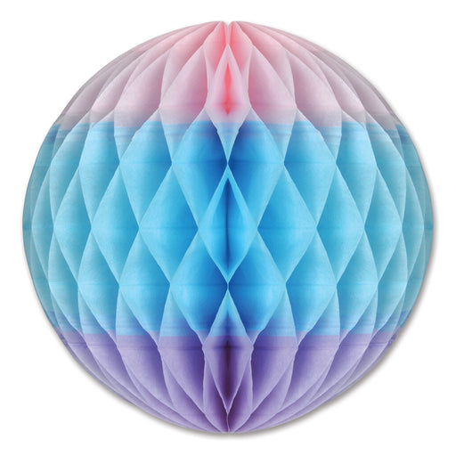 Tri-Color Tissue Ball – 12" – (1/Pkg) by Beistle for Baby Shower Tissue
