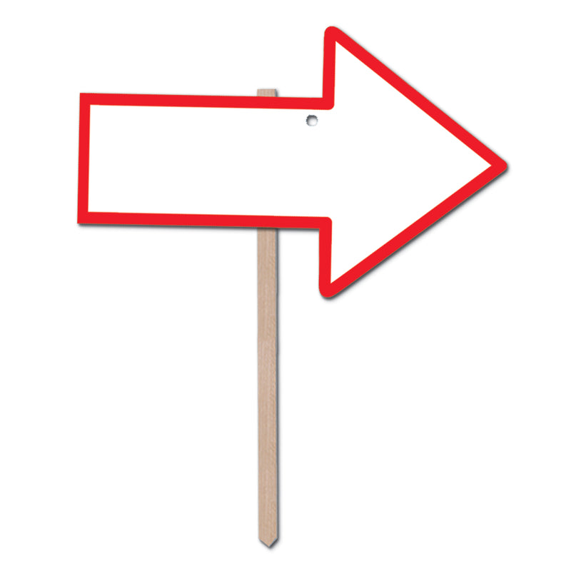 "Blank" Arrow Yard Sign – 9¾" x 15¼" by Beistle for General Occasion Yard Signs
