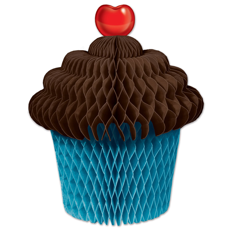 Tissue Cupcake Centerpiece – 7" – (1/Pkg) by Beistle for Birthday Tissue