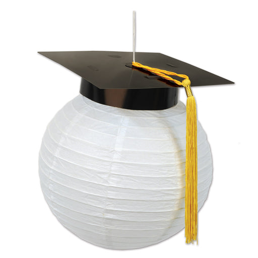 Grad Cap Paper Lanterns – 9½" – (2/Pkg) by Beistle for Graduation Lanterns