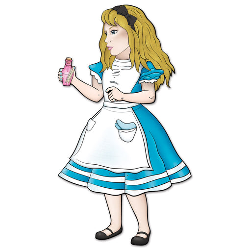 Jointed Alice In Wonderland – 3' 2" – (1/Pkg) by Beistle for Alice In Wonderland Printed One Side