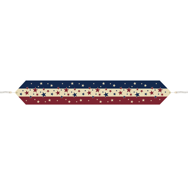 Printed Americana Table Runner – 11" x 6' – (1/Pkg) by Beistle for Patriotic Table Runners - Printed