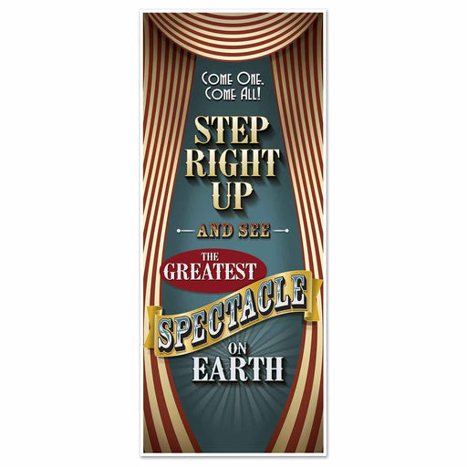 Vintage Circus Door Cover – 6' x 30" – (1/Pkg) by Beistle for Vintage Circus Door Covers