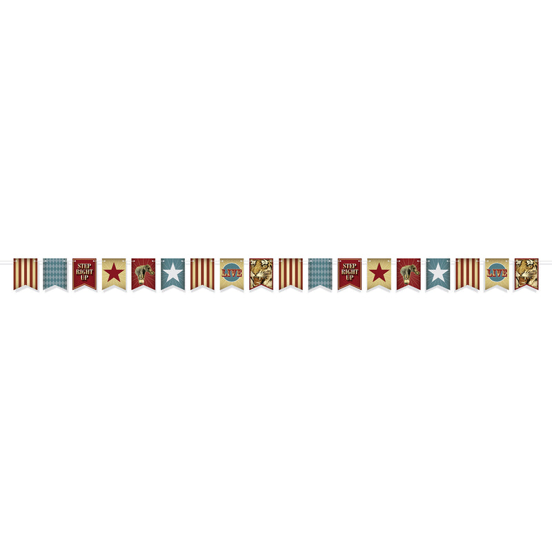 Vintage Circus Streamer – 6" x 12' – (1/Pkg) by Beistle for Vintage Circus Streamers