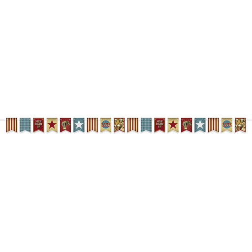 Vintage Circus Streamer – 6" x 12' – (1/Pkg) by Beistle for Vintage Circus Streamers