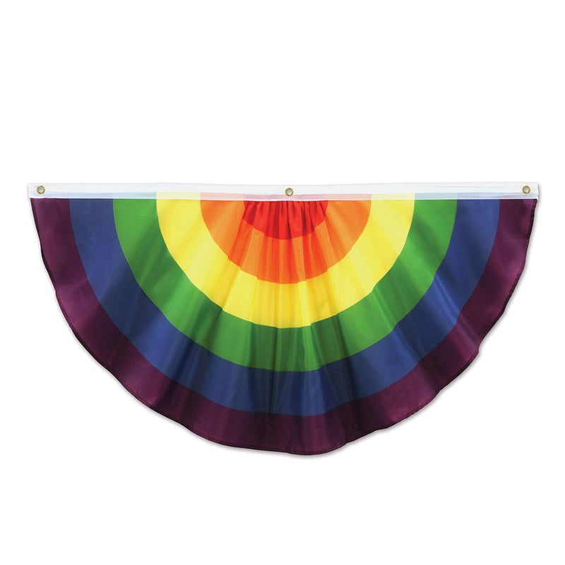 Rainbow Fabric Bunting – 4' – (1/Pkg) by Beistle for Rainbow Bunting
