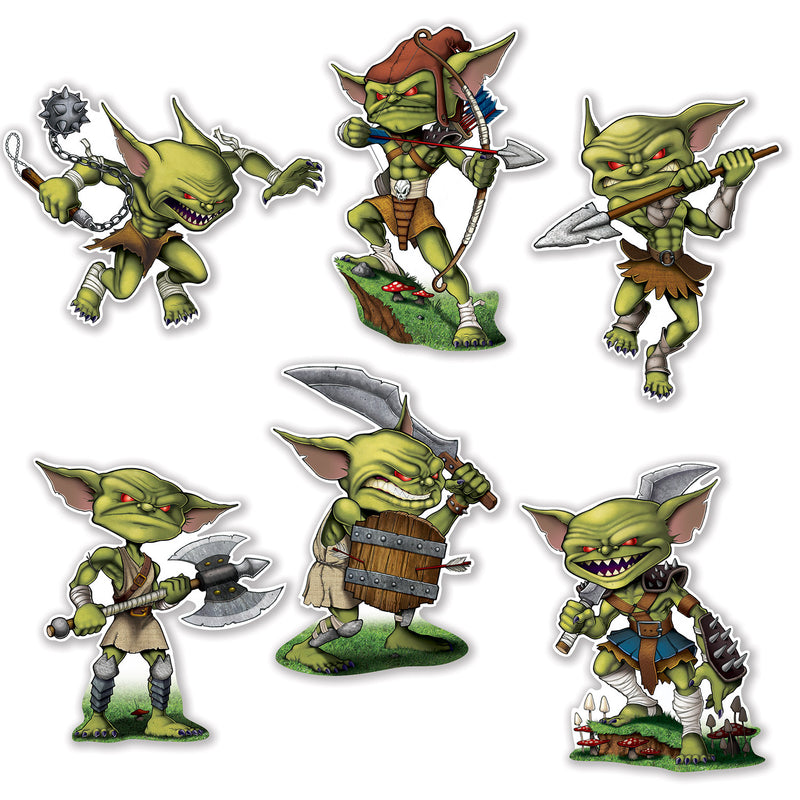 Goblin Cutouts – 12"-14" – (6/Pkg)