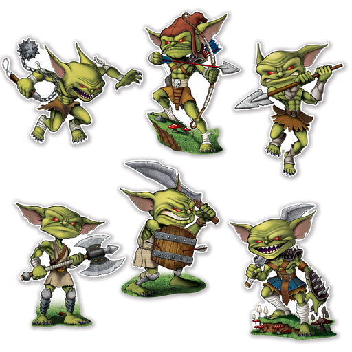 Goblin Cutouts – 12"-14" – (6/Pkg) by Beistle for Fantasy Printed