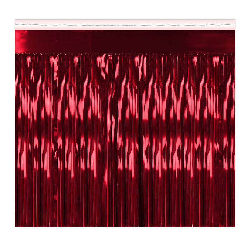 1-Ply Metallic Fringe Drape – 15" x 10' by Beistle for General Occasion Drapes