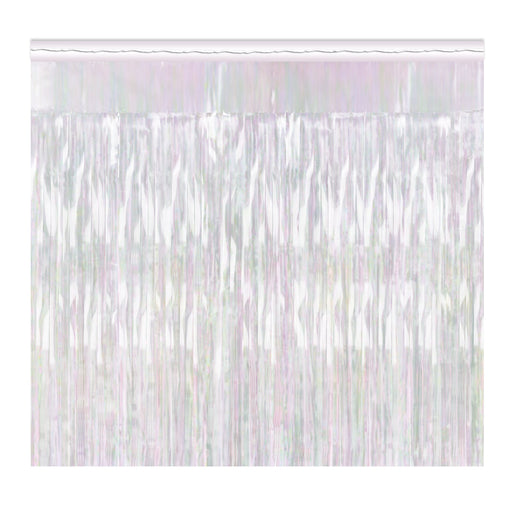 Pkgd 1-Ply Metallic Fringe Drape – 15" x 10' – (1/Pkg) by Beistle for General Occasion Drapes