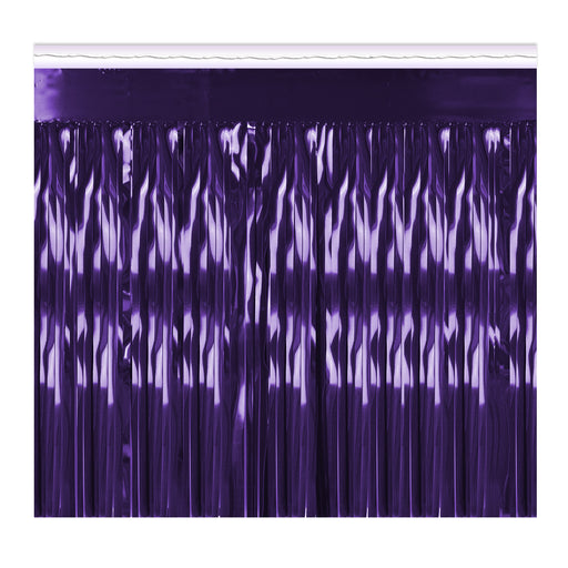 Pkgd 1-Ply Metallic Fringe Drape – 15" x 10' – (1/Pkg) by Beistle for General Occasion Drapes