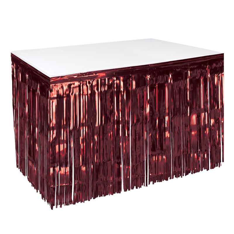Pkgd 1-Ply Metallic Table Skirting – 30" x 14' – (1/Pkg) by Beistle for General Occasion Table Skirts - Metallic