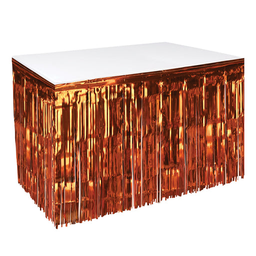 Pkgd 1-Ply Metallic Table Skirting – 30" x 14' – (1/Pkg) by Beistle for General Occasion Table Skirts - Metallic