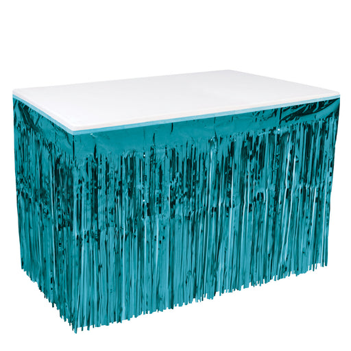 Pkgd 1-Ply Metallic Table Skirting – 30" x 14' – (1/Pkg) by Beistle for General Occasion Table Skirts - Metallic
