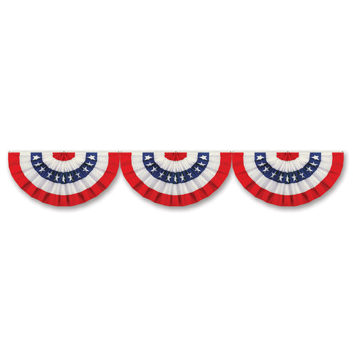 Jointed Patriotic Bunting Cutout – 12" x 6' – (1/Pkg) by Beistle for Patriotic Printed Both Sides