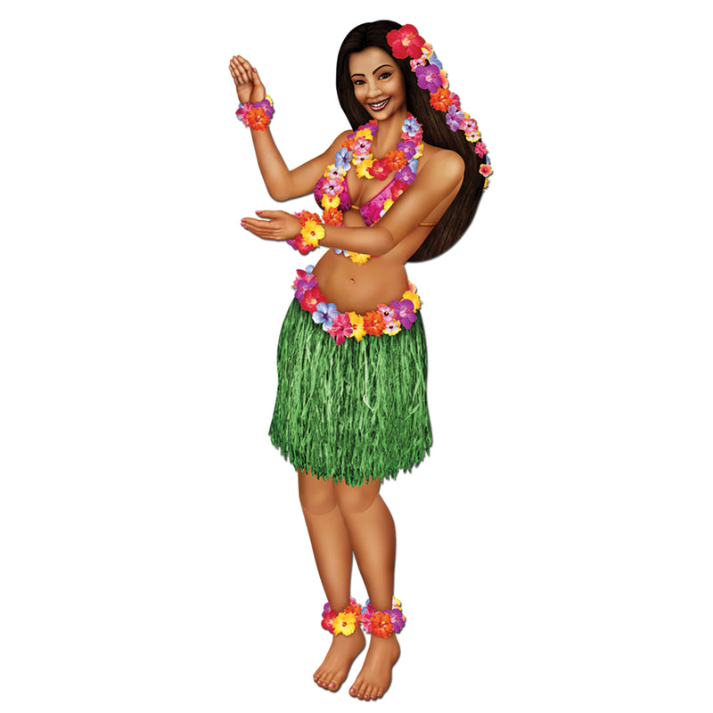Jointed Hula Girl – 3' 2" – (1/Pkg) by Beistle for Luau Printed One Side
