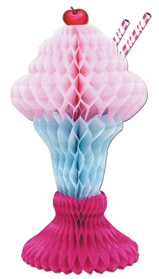 Tissue Ice Cream Sundae – 14" – (1/Pkg) by Beistle for 50's/Rock & Roll Tissue