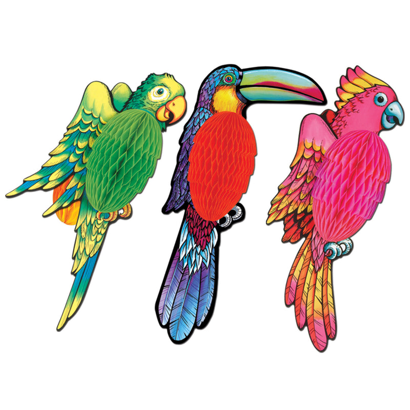 Tissue Exotic Birds – 17" – (1/Pkg) by Beistle for Luau Novelty Tissue