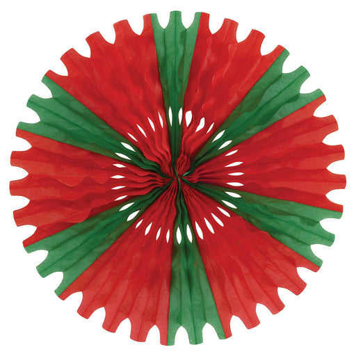 Tissue Fan – 25" by Beistle for Christmas/Winter Tissue