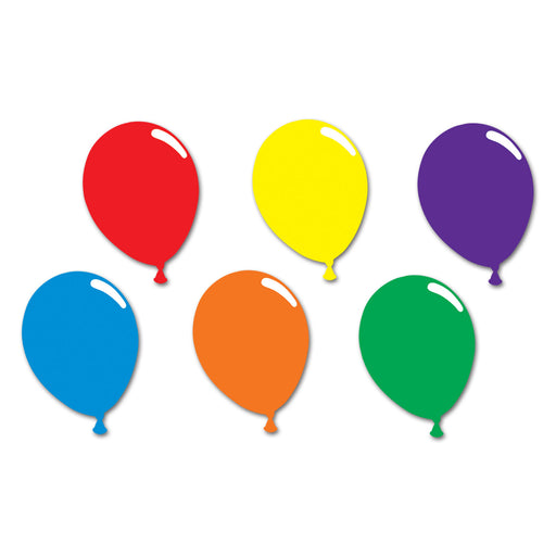 Printed Balloon Silhouettes – 15" by Beistle for Birthday Silhouettes