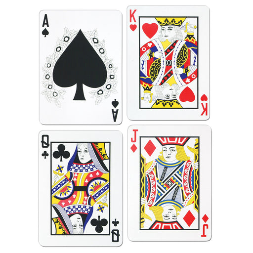 Playing Card Cutouts – 17½" – (4/Pkg) by Beistle for Casino Printed