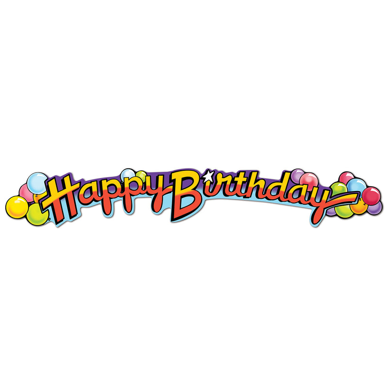 Happy Birthday Streamer – 35" – (1/Pkg)