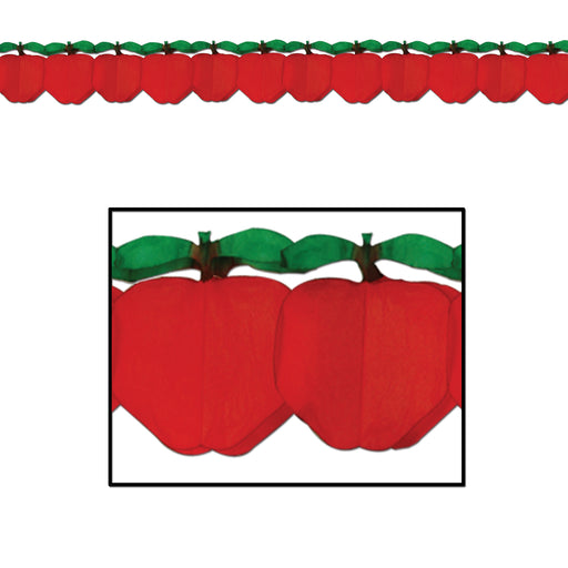 Apple Garland – 7½" x 12' – (1/Pkg) by Beistle for Food Tissue