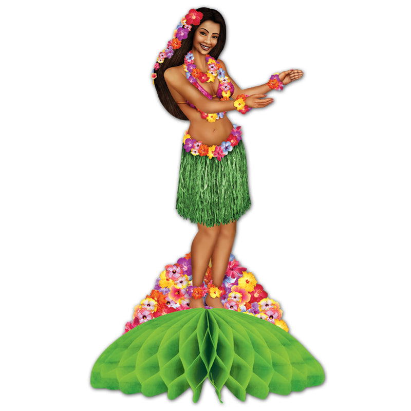 Hula Centerpiece – 14" – (1/Pkg) by Beistle for Luau Tissue