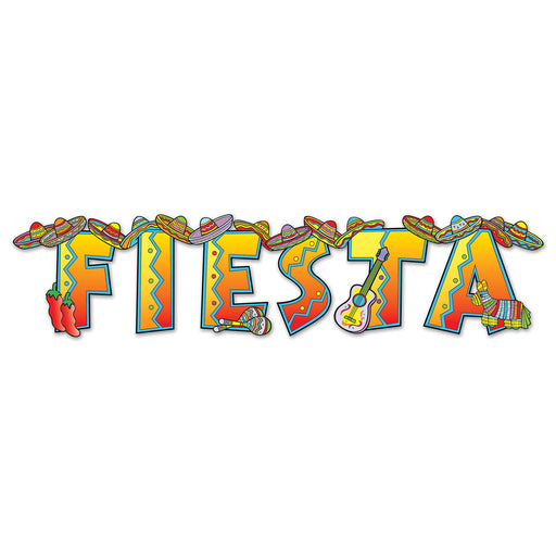Fiesta Streamer – 8" x 35" – (1/Pkg) by Beistle for Fiesta/Cinco de Mayo Jointed Streamers