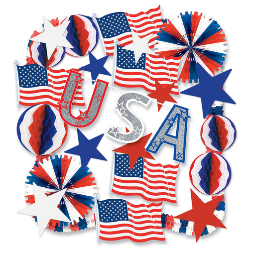 Patriotic Decorating Kit by Beistle for Patriotic Seasonal