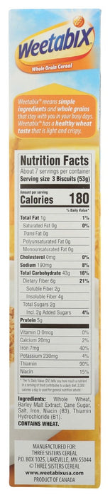 WEETABIX: Whole Grain Cereal, 14 oz