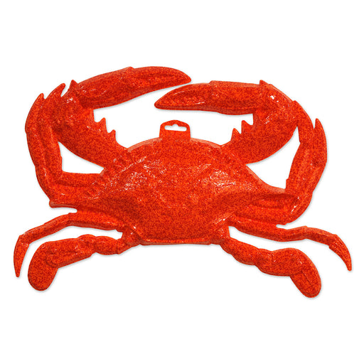 Plastic Crab – 13" x 19" by Beistle for Luau Plastic Decorations