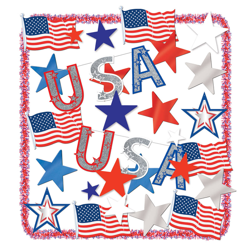 Patriotic Trimorama by Beistle for Patriotic Seasonal