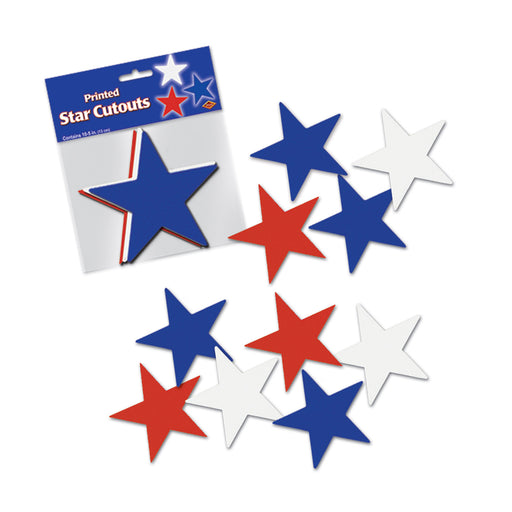 Star Cutouts – 5" – (10/Pkg) by Beistle for Patriotic Silhouettes