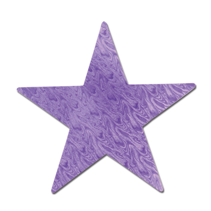 Embossed Foil Star Cutout – 5" by Beistle for Princess Foil