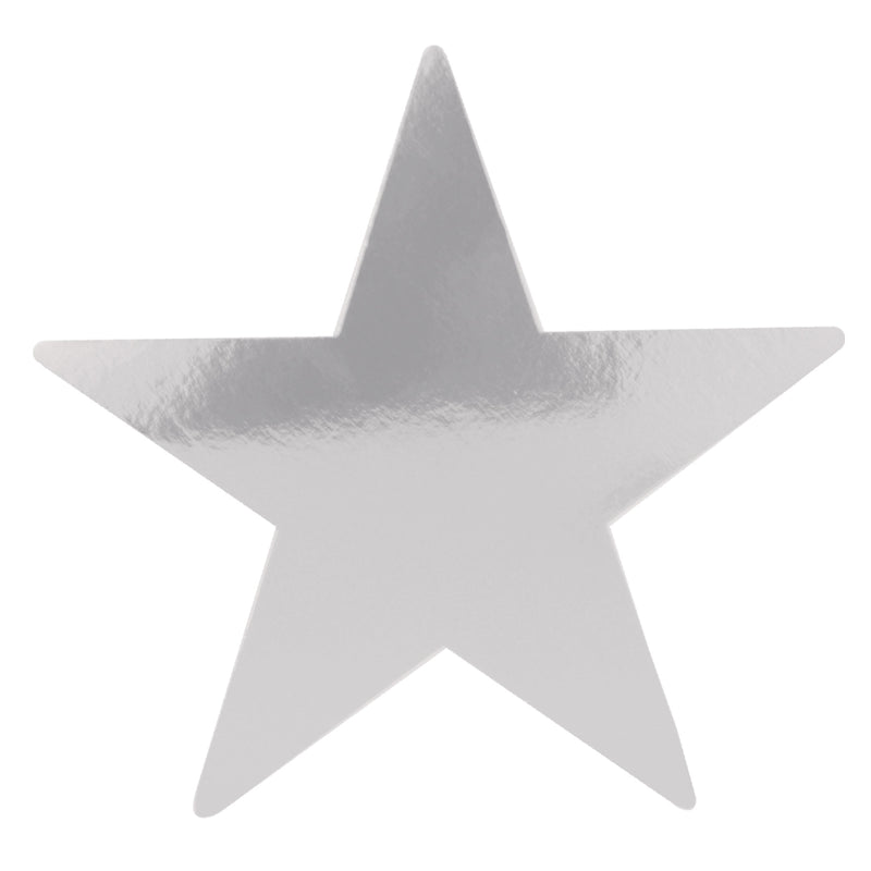 Foil Star Cutout – 9" by Beistle for General Occasion Foil