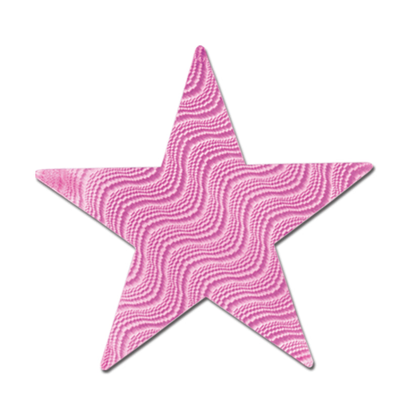Embossed Foil Star Cutout – 12" by Beistle for Princess Foil