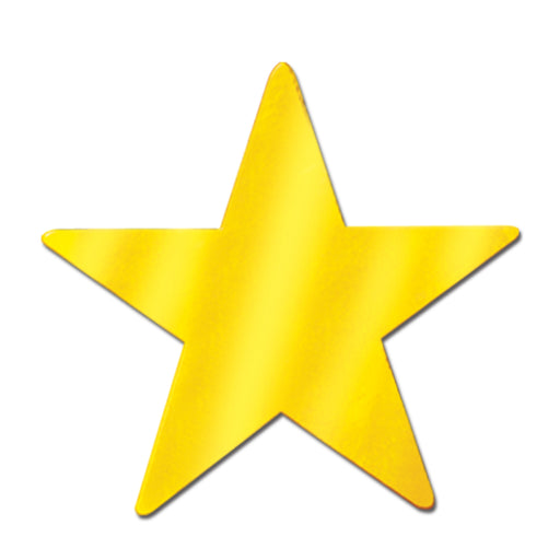 Foil Star Cutout – 12" by Beistle for General Occasion Foil