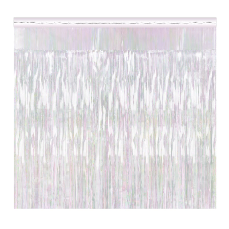 2-Ply Metallic Fringe Drape – 15" x 10' by Beistle for General Occasion Drapes