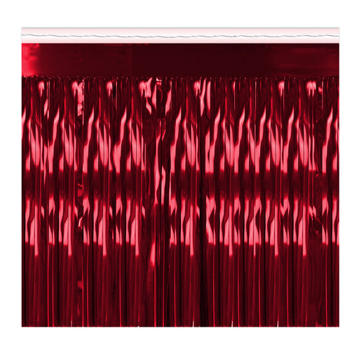 2-Ply Metallic Fringe Drape – 15" x 10' by Beistle for General Occasion Drapes