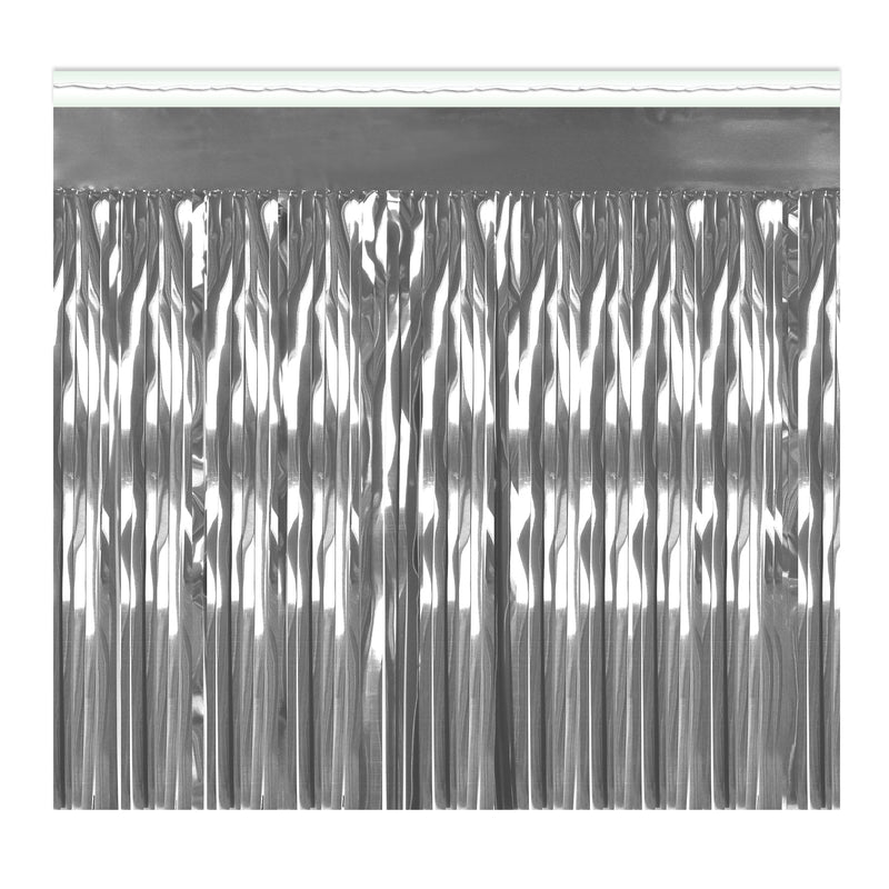 2-Ply Metallic Fringe Drape – 15" x 10' by Beistle for General Occasion Drapes