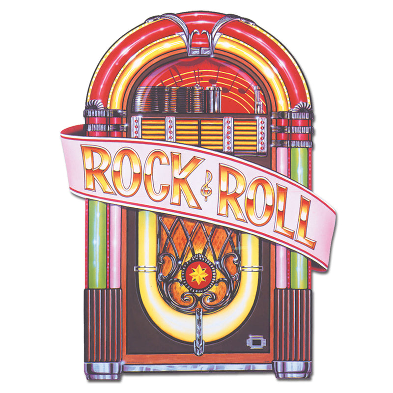 Juke Box Cutout – 3' by Beistle for 50's/Rock & Roll Printed