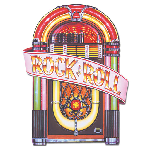 Juke Box Cutout – 3' by Beistle for 50's/Rock & Roll Printed