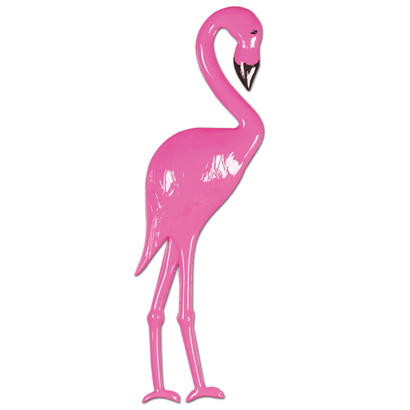 Plastic Flamingo – 26" by Beistle for Luau Plastic Decorations