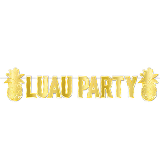 Foil Luau Party Streamer – 10½" x 5' 3" – (1/Pkg) by Beistle for Luau Streamers