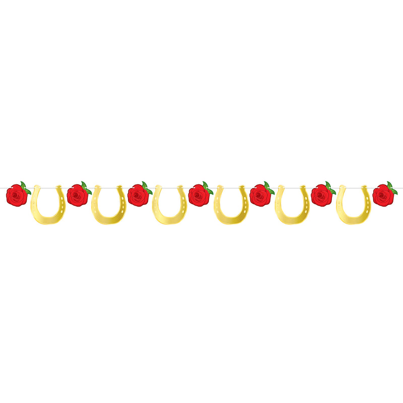 Foil Horse Racing Streamer – 6½" x 6' – (1/Pkg) by Beistle for Derby Day Streamers